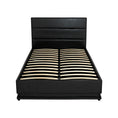 Load image into Gallery viewer, Artiss Bed Frame King Single Size LED Gas Lift Black LUMI
