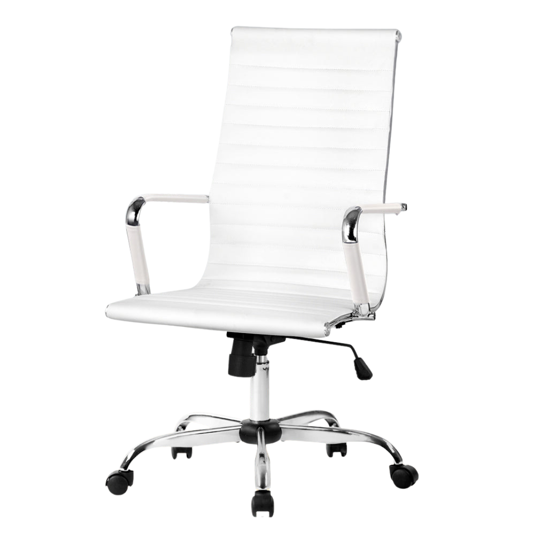 Artiss White Gaming Office Computer Chair With High Back