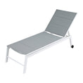 Load image into Gallery viewer, Gardeon Sun Lounger Chaise Lounge Wheels Patio Furniture Outdoor Setting White
