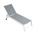 Load image into Gallery viewer, Gardeon Sun Lounger Chaise Lounge Wheels Patio Furniture Outdoor Setting White
