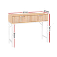 Load image into Gallery viewer, Artiss Console Table 2 Drawers 92CM

