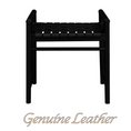 Load image into Gallery viewer, Elliot Single Seater Bench with Genuine Leather (Black)
