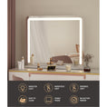 Load image into Gallery viewer, Embellir Makeup Mirror 60x50cm Hollywood Vanity with LED Light Tabletop White
