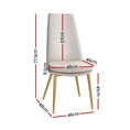 Load image into Gallery viewer, Artiss Dining Chairs Set of 2 Linen Fabric High Back Beige
