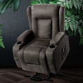 Load image into Gallery viewer, Artiss Recliner Chair Lift Assist Heated Massage Chair Velvet Rukwa
