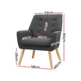 Load image into Gallery viewer, Armchair Tub Single Dining Chair

