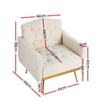 Load image into Gallery viewer, Artiss Armchair Boucle Beige Nicole

