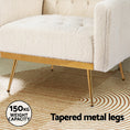 Load image into Gallery viewer, Artiss Armchair Boucle Beige Nicole
