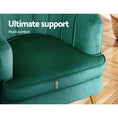 Load image into Gallery viewer, Artiss Armchair Velvet Green Norvia
