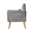 Load image into Gallery viewer, Artiss Armchair Lounge Chair Accent Armchairs Chairs Sofa Grey Velvet Cushion
