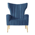 Load image into Gallery viewer, Artiss Armchair Navy Velvet Kate
