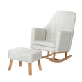 Load image into Gallery viewer, Artiss Rocking Chair Armchair Linen Fabric Beige Jonah
