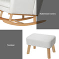 Load image into Gallery viewer, Artiss Rocking Chair Armchair Linen Fabric Beige Jonah
