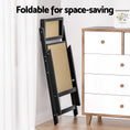 Load image into Gallery viewer, Artiss Dining Chair Wooden Rattan Foldable Black
