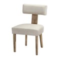 Load image into Gallery viewer, Artiss Dining Chairs Set of 2 Linen Fabric Wooden Beige
