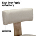 Load image into Gallery viewer, Artiss Dining Chairs Set of 2 Linen Fabric Wooden Beige
