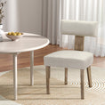 Load image into Gallery viewer, Artiss Dining Chairs Set of 2 Linen Fabric Wooden Beige
