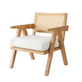 Load image into Gallery viewer, Artiss Armchair Accent Chair Lounge Rattan Velvet Pine
