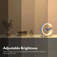 Load image into Gallery viewer, VOCTUS 5 in 1 Bedside Table Lamp with 15W Quick Wireless Charger (White)
