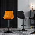 Load image into Gallery viewer, Bar Stools Kitchen Bar Stool Leather Barstools Swivel Gas Lift Counter Chairs x2 BS8406 Grey
