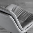 Load image into Gallery viewer, Bar Stools Kitchen Bar Stool Leather Barstools Swivel Gas Lift Counter Chairs x2 BS8406 Grey
