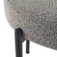 Load image into Gallery viewer, Plush Boucle Cushioned Elsa Dining Chairs in Slate Grey
