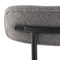 Load image into Gallery viewer, Plush Boucle Cushioned Elsa Dining Chairs in Slate Grey
