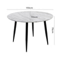 Load image into Gallery viewer, Round MDF Marbling Dining Table
