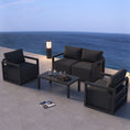 Load image into Gallery viewer, Alfresco Serenity Outdoor Lounge Set – Charcoal Grey
