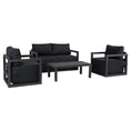 Load image into Gallery viewer, Alfresco Serenity Outdoor Lounge Set – Charcoal Grey
