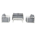 Load image into Gallery viewer, Alfresco Serenity Outdoor Lounge Set – White
