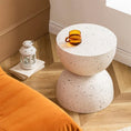 Load image into Gallery viewer, Nordic Hourglass Imitation Terrazzo Small Side Table Ins Coffee Table Coffee Table Creative Round Small Side Table
