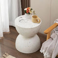 Load image into Gallery viewer, Nordic Hourglass Imitation Terrazzo Small Side Table Ins Coffee Table Coffee Table Creative Round Small Side Table
