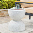 Load image into Gallery viewer, Nordic Hourglass Imitation Terrazzo Small Side Table Ins Coffee Table Coffee Table Creative Round Small Side Table
