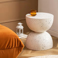 Load image into Gallery viewer, Nordic Hourglass Imitation Terrazzo Small Side Table Ins Coffee Table Coffee Table Creative Round Small Side Table
