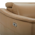Load image into Gallery viewer, Inala 2 Seater Genuine Leather Sofa Lounge Electric Powered Recliner RHF Chaise Latte
