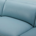Load image into Gallery viewer, Inala 2 Seater Genuine Leather Sofa Lounge Electric Powered Recliner LHF Chaise Blue
