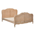 Load image into Gallery viewer, Bali Queen Size Bed Frame Rattan Solid Timber Wood Mattress Base Oak
