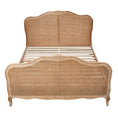 Load image into Gallery viewer, Bali Queen Size Bed Frame Rattan Solid Timber Wood Mattress Base Oak
