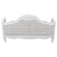 Load image into Gallery viewer, Alice King Size Bed Frame Rattan Timber Wood Mattress Base Distressed White
