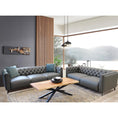 Load image into Gallery viewer, Luxe Genuine Forli Leather Sofa 3.5 Seater Upholstered Lounge Couch - Dark Grey
