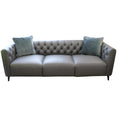 Load image into Gallery viewer, Luxe Genuine Forli Leather Sofa 3.5 Seater Upholstered Lounge Couch - Dark Grey
