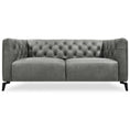 Load image into Gallery viewer, Luxe Genuine Forli Leather Sofa 2.5 Seater Upholstered Lounge Couch - Dark Grey
