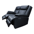 Load image into Gallery viewer, Bella 2 Seater Electric Recliner Genuine Leather Upholstered Lounge - Black
