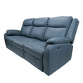 Load image into Gallery viewer, Bella 3 Seater Electric Recliner Genuine Leather Upholstered Lounge - Blue
