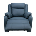 Load image into Gallery viewer, Bella 1 Seater Electric Recliner Genuine Leather Upholstered Lounge - Blue
