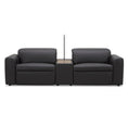 Load image into Gallery viewer, Hallie  2 Seater Genuine Leather Sofa Lounge Electric Powered Recliner Graphite
