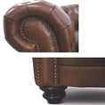 Load image into Gallery viewer, Sonny 1 Seater Genuine Leather Sofa Chestfield Lounge Couch - Butterscotch
