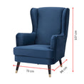Load image into Gallery viewer, Vivian Accent Sofa Arm Chair Fabric Uplholstered Lounge Couch - Navy
