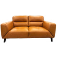 Load image into Gallery viewer, Downy  Genuine Leather Sofa 2 Seater Upholstered Lounge Couch - Tangerine
